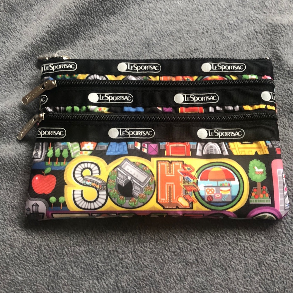 LeSportsac 3 Zip Cosmetic NYC